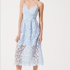ASTR The Label Lace A Line Midi Dress